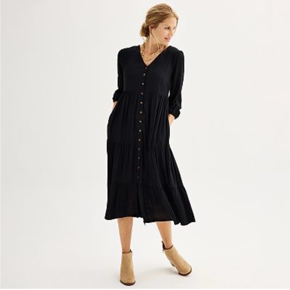 Black Midi Dress